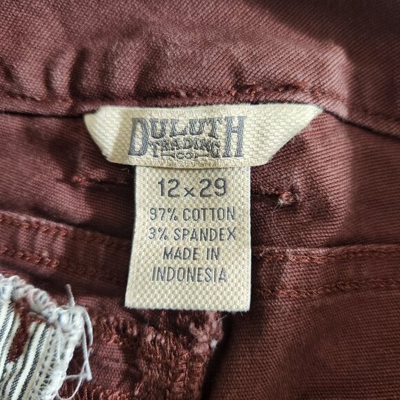 Duluth Trading Women's Size 12x29 Red Clay Fire Hose Zip Carpenter Pants Outdoor - Picture 15 of 15